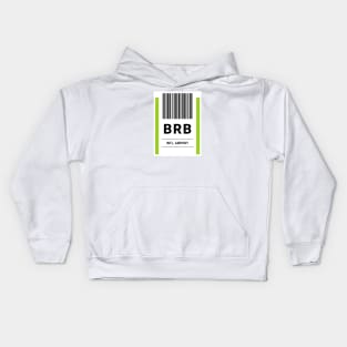 BRB Airport Baggage Label Kids Hoodie